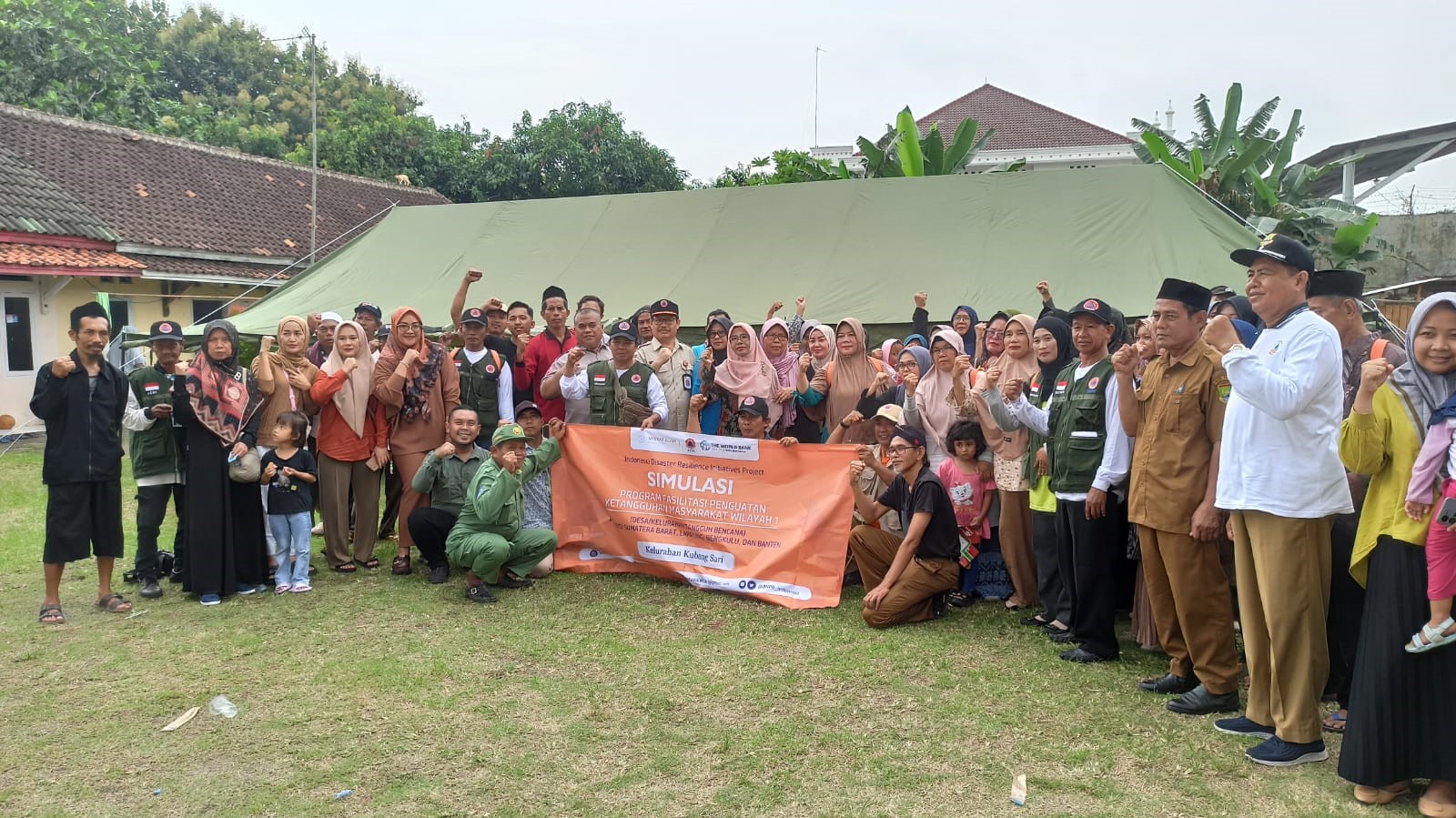 BPBD KOTA CILEGON MEMONITORING KEGIATAN SIMULASI BENCANA DI 6 DESA/KELURAHAN TANGGUH BENCANA KOTA CILEGON